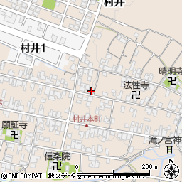 滋賀県蒲生郡日野町村井1237周辺の地図