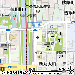 トヨタレンタリース京都三条京阪北周辺の地図