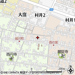 滋賀県蒲生郡日野町村井1281周辺の地図