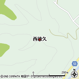 兵庫県佐用町（佐用郡）西徳久周辺の地図