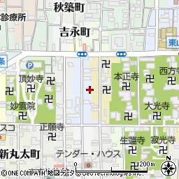 京都府京都市左京区新東洞院町263周辺の地図