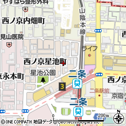 ダックス　二条店周辺の地図