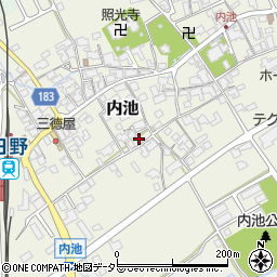 滋賀県蒲生郡日野町内池871-1周辺の地図