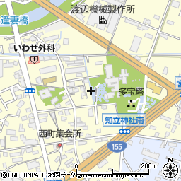 愛知県知立市西町神田周辺の地図