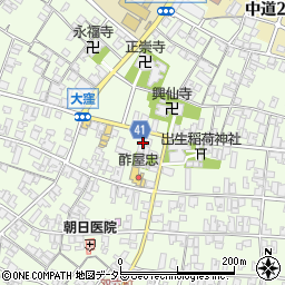 滋賀県蒲生郡日野町大窪575周辺の地図