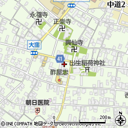 滋賀県蒲生郡日野町大窪578周辺の地図