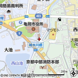 京都新聞社丹波総局事務所棟周辺の地図