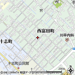 三重県四日市市西富田町212-4周辺の地図