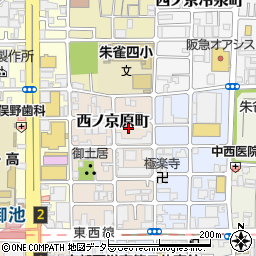 京都府京都市中京区西ノ京原町91周辺の地図