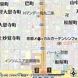 京都府京都市中京区秋野々町527周辺の地図