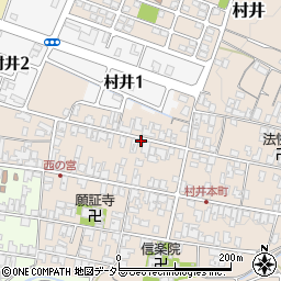 滋賀県蒲生郡日野町村井1301周辺の地図