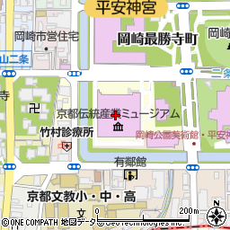 京都市役所産業観光局　京都伝統産業ふれあい館周辺の地図