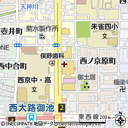 京都府京都市中京区西ノ京東中合町55周辺の地図