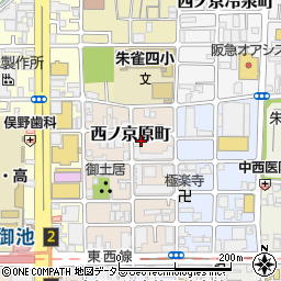 京都府京都市中京区西ノ京原町89周辺の地図