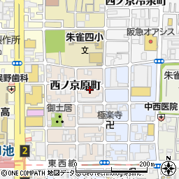 京都府京都市中京区西ノ京原町93周辺の地図