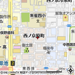 京都府京都市中京区西ノ京原町90周辺の地図