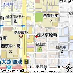 京都府京都市中京区西ノ京原町20-5周辺の地図