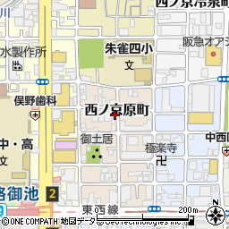 京都府京都市中京区西ノ京原町25周辺の地図
