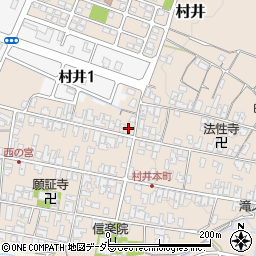 滋賀県蒲生郡日野町村井1241周辺の地図