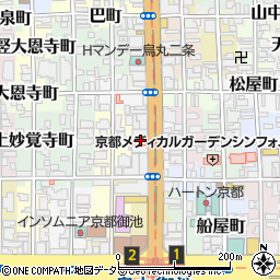 京都府京都市中京区秋野々町525周辺の地図