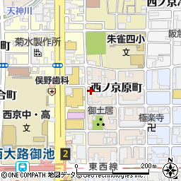 京都府京都市中京区西ノ京原町20周辺の地図