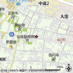 滋賀県蒲生郡日野町大窪602周辺の地図