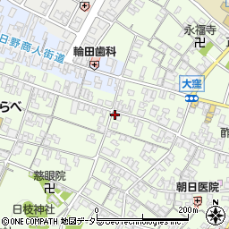 滋賀県蒲生郡日野町大窪780周辺の地図
