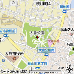 大倉公園周辺の地図