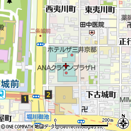 株式会社菊花美容室　ANAクラウンプラザホテル京都店周辺の地図