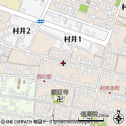 滋賀県蒲生郡日野町村井1296周辺の地図