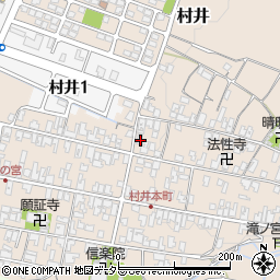 滋賀県蒲生郡日野町村井1239-2周辺の地図