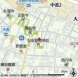 滋賀県蒲生郡日野町大窪589周辺の地図