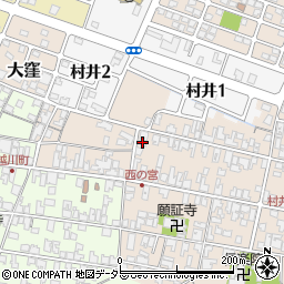 滋賀県蒲生郡日野町村井1289周辺の地図