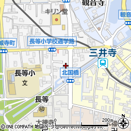 滋賀県大津市大門通3-29周辺の地図
