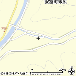 兵庫県姫路市安富町末広269周辺の地図