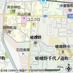 京都府京都市右京区嵯峨野秋街道町43周辺の地図