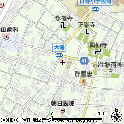 滋賀県蒲生郡日野町大窪564周辺の地図