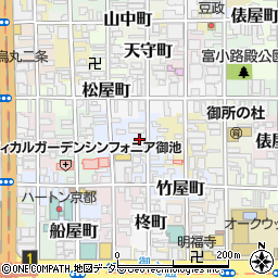 京都府京都市中京区瓦町周辺の地図
