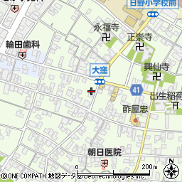 滋賀県蒲生郡日野町大窪558周辺の地図