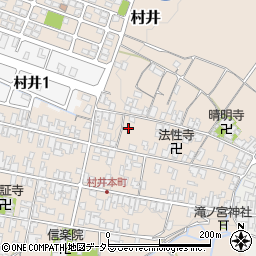 滋賀県蒲生郡日野町村井周辺の地図