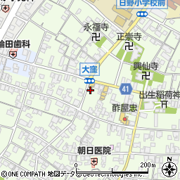 滋賀県蒲生郡日野町大窪560周辺の地図