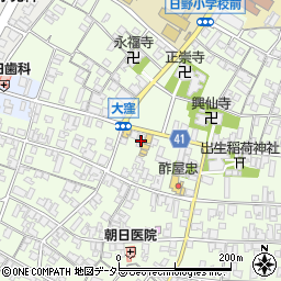 滋賀県蒲生郡日野町大窪566周辺の地図