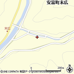 兵庫県姫路市安富町末広240周辺の地図