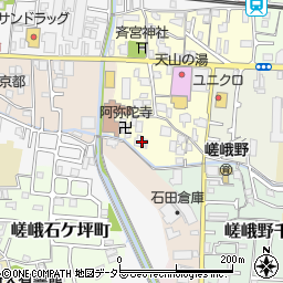 京都府京都市右京区嵯峨野宮ノ元町44周辺の地図