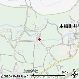 京都府亀岡市本梅町西加舎（木ノ下）周辺の地図