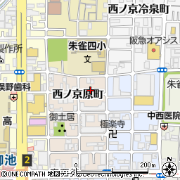 京都府京都市中京区西ノ京原町81周辺の地図