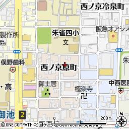 京都府京都市中京区西ノ京原町83周辺の地図