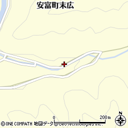 兵庫県姫路市安富町末広471周辺の地図