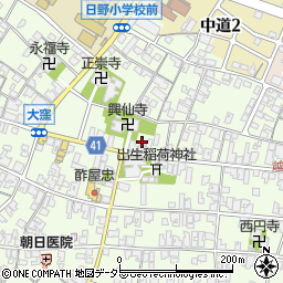 滋賀県蒲生郡日野町大窪586周辺の地図