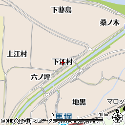 京都府亀岡市篠町山本下江村周辺の地図